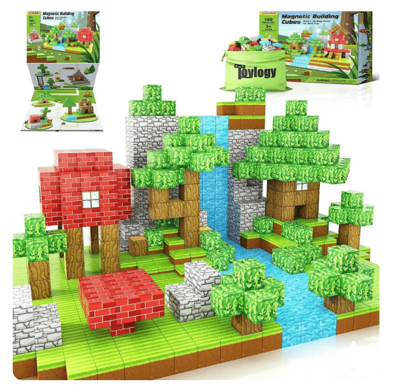 BLOQUES MAGNÉTICOS PREMIUM 75 PIEZAS - Minecraft® – CasaKimo