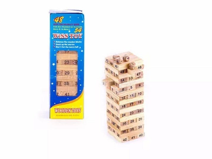 Juego Jenga Clásico 48 Piezas de Madera