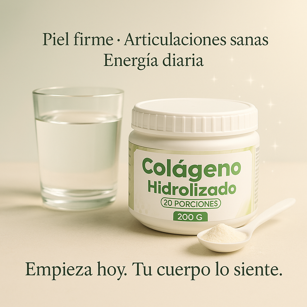 🧬 COLÁGENO HIDROLIZADO  Nutre tu piel, articulaciones y cabello desde dentro