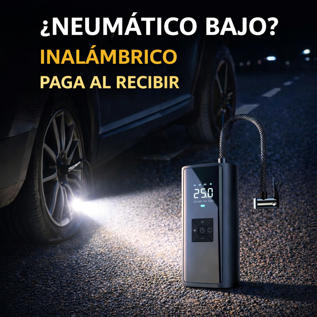 Compresor Inflador De Neumaticos Portatil