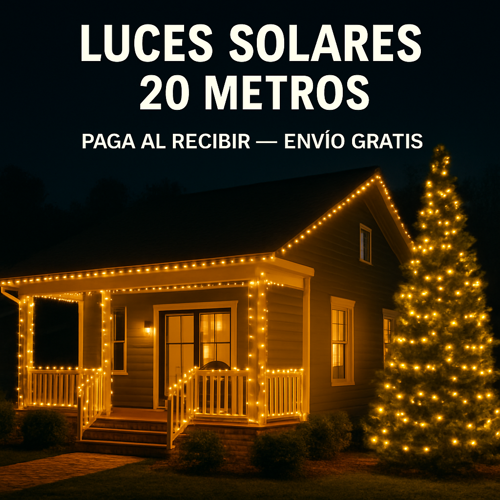 ✨ 20 Metros de Luces Solares para Transformar tu Navidad ✨