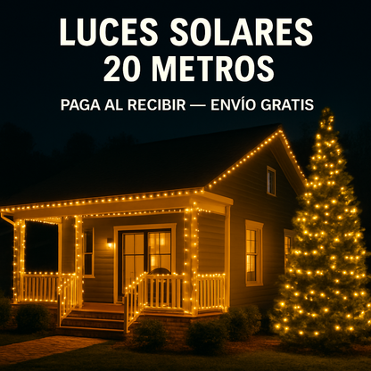 ✨ 20 Metros de Luces Solares para Transformar tu Navidad ✨