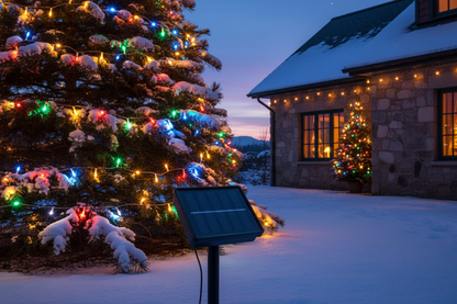 luces navidad led solares multicolor