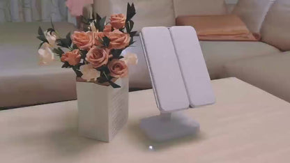 Espejo Luz LED Plegable Maquillaje